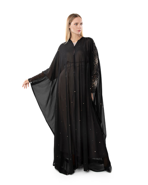 Hanayen Special Chiffon Wedding Abaya