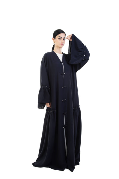 Hanayen Special Crystal Rivets Abaya