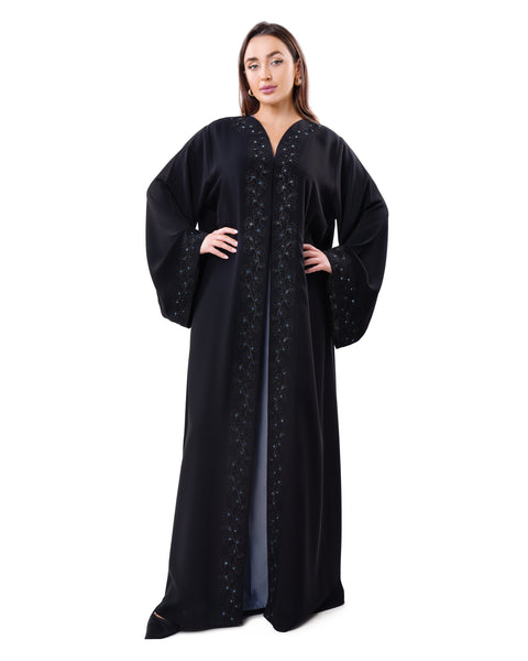 Hanayen Special Embroidered Abaya Adorned With Crystals