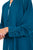Hanayen Teal Color Abaya With Crystal Trim best abaya online in dubai