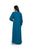 Hanayen Teal Color Abaya With Crystal Trim best abaya online in dubai