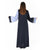 Hanayen Two-Tone Embroidered Design Abaya with Matching Scarf