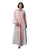 Hanayen Two-Tone Luxury Open Abaya with Intricate Beaded Leaf Embroidery best abaya online in dubai