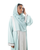 Hanayen Two-Tone Mint & Grey Abaya with Black Piping best abaya online in dubai