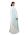 Hanayen Two-Tone Mint & Grey Abaya with Black Piping best abaya online in dubai