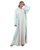 Hanayen Two-Tone Mint & Grey Abaya with Black Piping best abaya online in dubai