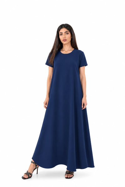 Hanayen Women's Navy blue Inner Dress best abaya online in dubai