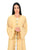 Hanayen Yellow Abaya with Intricate Gold Scalloped Scrollwork best abaya online in dubai