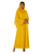 Hanayen Yellow Plain Abaya best abaya online in dubai