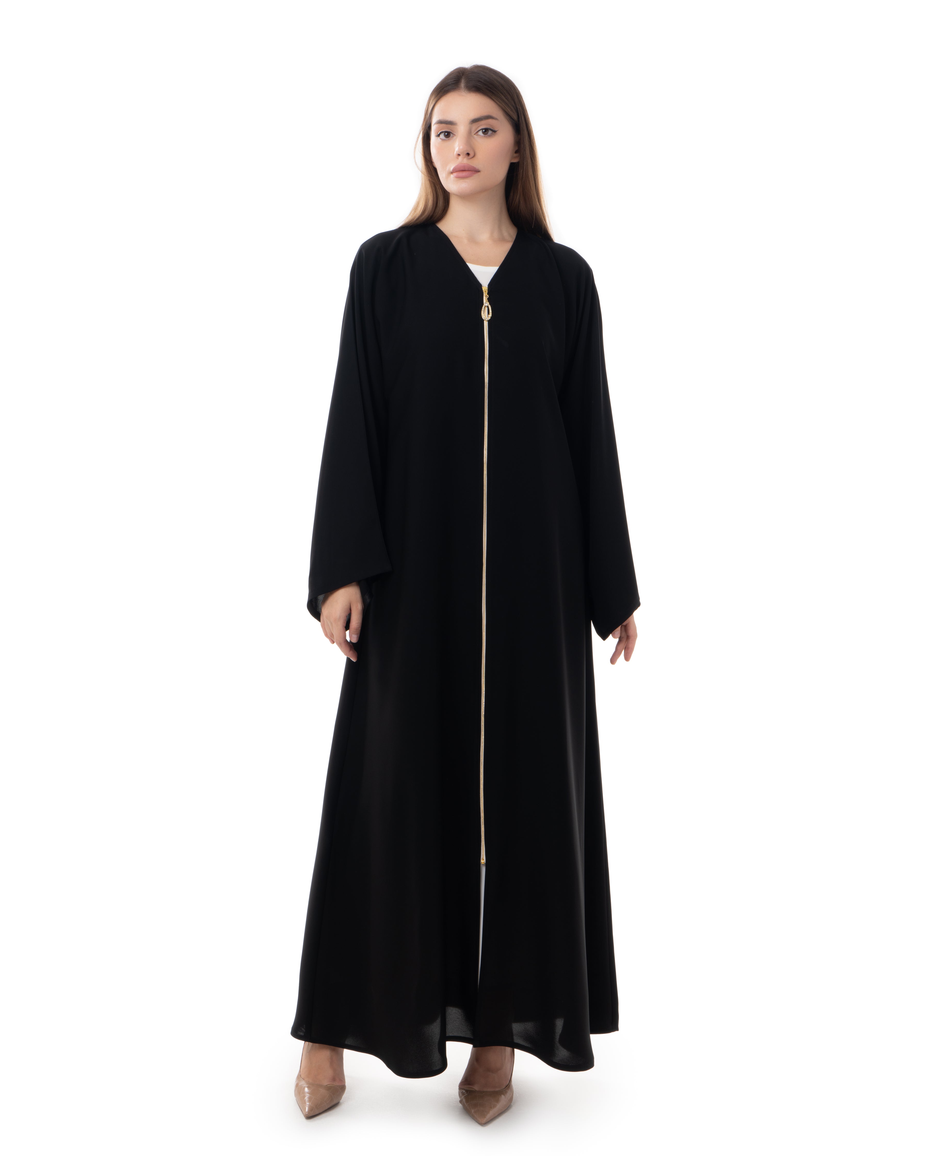 Buy Online Zipper Plain Dubai Abaya Luxury Online Abaya