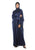 Hanayen Beads Embellished Blue Abaya