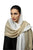 Hanayen Beige And Off-White Chiffon Sheila