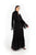 Hanayen Belted Abaya With Lace Dentelle