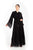 Hanayen Belted Abaya With Lace Dentelle