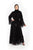 Hanayen Belted Abaya With Lace Dentelle