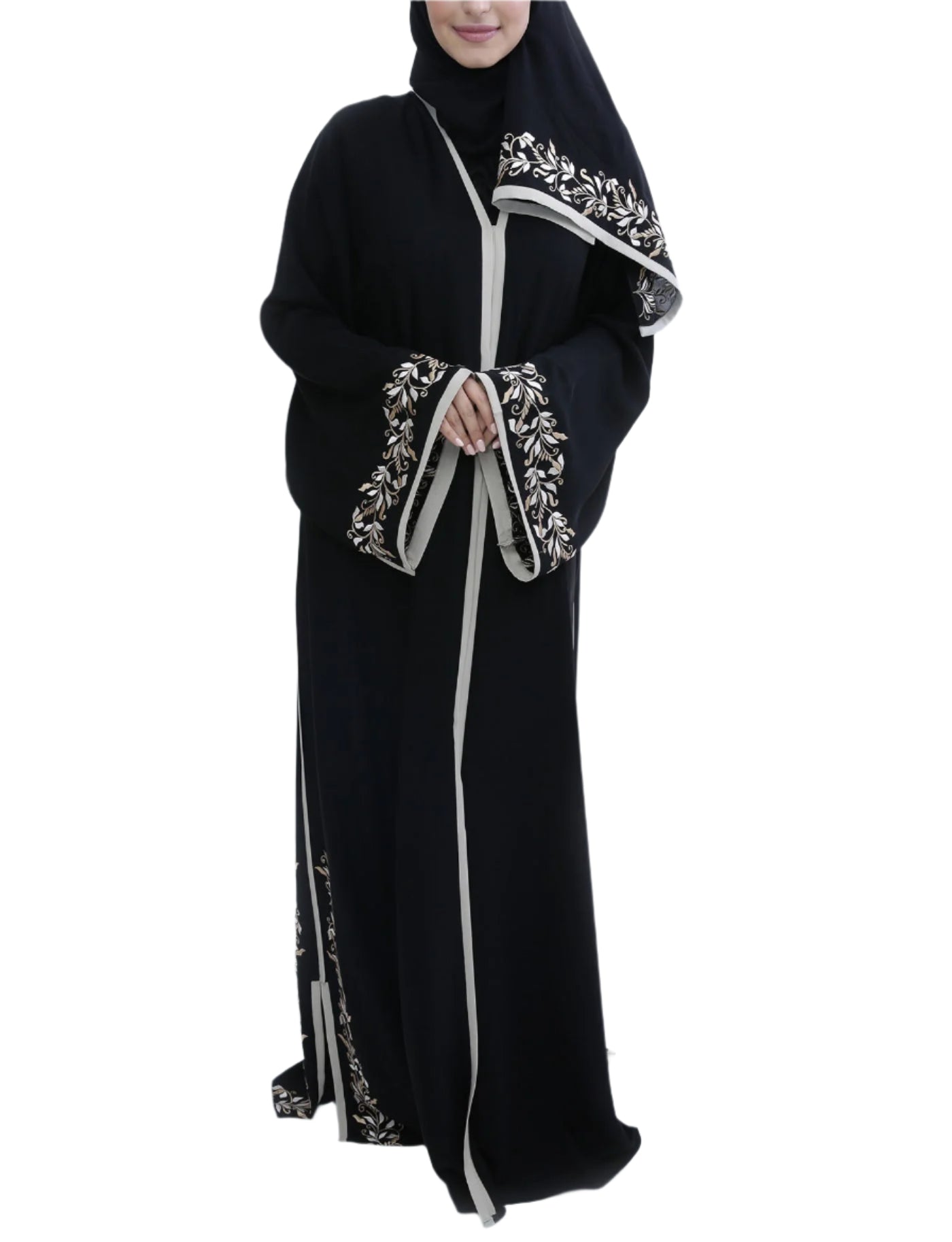 Buy Online Black Abaya With Embroidery Design Luxury Online Abaya Women's Abaya Online