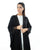 Hanayen Black Abaya With Lace And Crystal