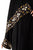 Hanayen Black Crepe Abaya Embellished with Crystals