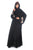 Hanayen Black Laser Cut Abaya