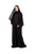 Hanayen Black Plain Abaya with Pocket