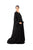 Hanayen Black Plain Abaya with Pocket