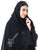 Hanayen Chiffon Sheila Black With Crystal Signature