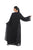 Hanayen Classic Abaya with Modern Floral Hand Embroidery in Geometric Pattern