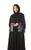 Hanayen Classic Black Abaya With Embroidery Work On Sleeve