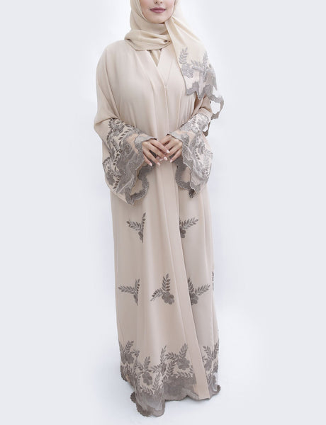 Hanayen Colour Abaya With Embroidery