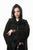 Hanayen Crystalized Lace Design Black Abaya