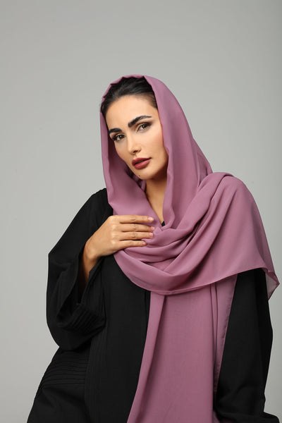 Hanayen Pink Chiffon Sheila Plain