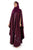 Maroon Nida Abaya/ Printed made by Hanayen-5