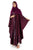 Maroon Nida Abaya/ Printed made by Hanayen-1