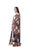 Hanayen Earthy Tone Jacquard Abaya