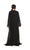 Hanayen Elegant Abaya with chiffon inserts highlighted with stone design