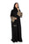 Hanayen Hand-made designs in Crepe fabric Abaya