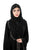 Hanayen Exclusive Crystalized Design Black Abaya