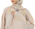 Hanayen Floral Embroidered Beige Abaya