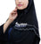 Hanayen Floral Embroidered Black Abaya With Crystal Elements