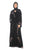 Hanayen Floral Embroidered Velvet Abaya Black