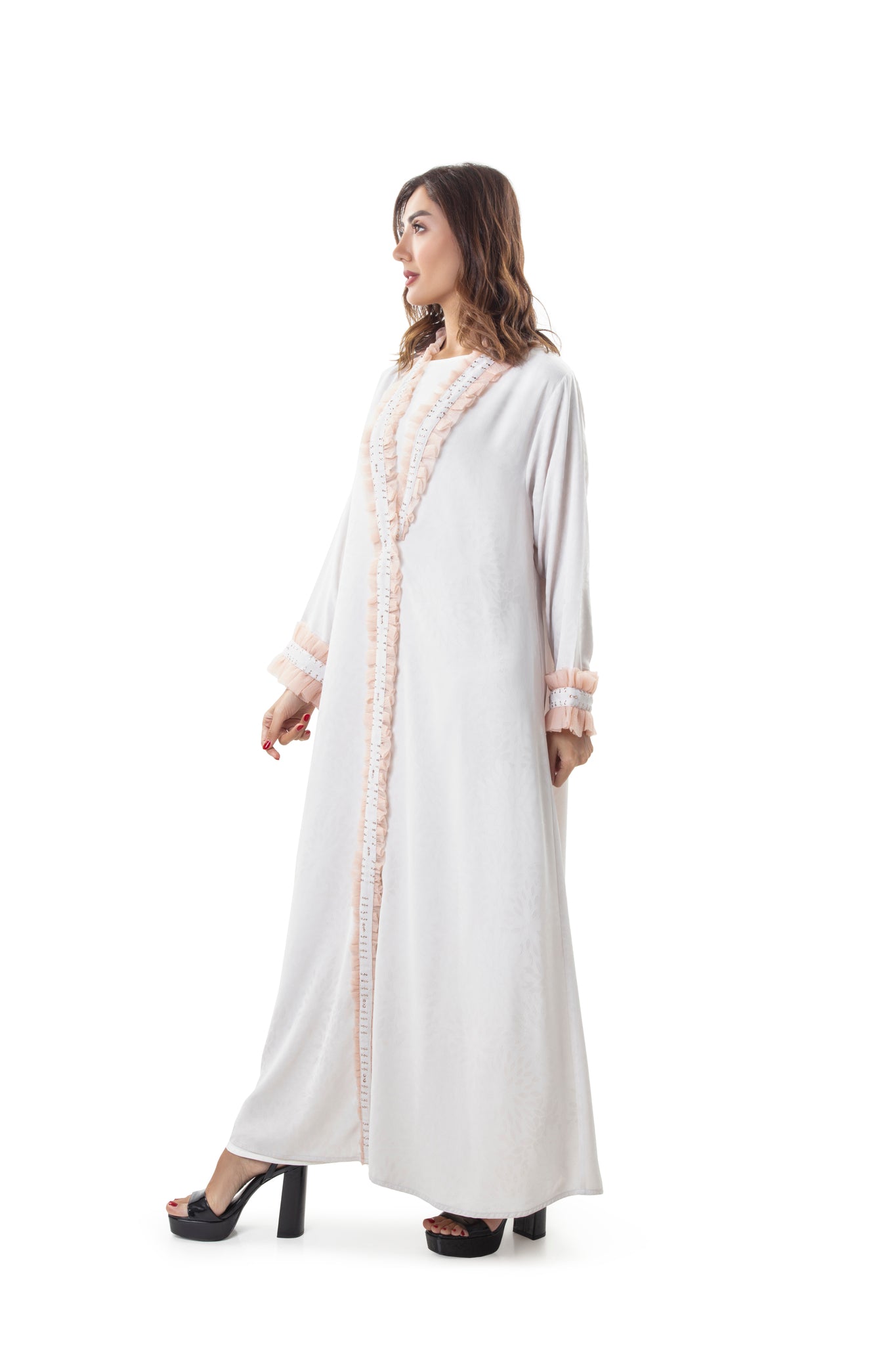 Hanayen Gather Details Summer Abaya With Crystals