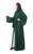 Hanayen Abaya Green Abaya with Crystals and Hand Details