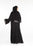 Hanayen Abaya in Black With Shape Crystals