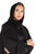 Hanayen Abaya with Beaded Details on the Neck