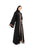 Crepe fabric black abaya with Swarovski crystal design and hijab / sheila by Hanayen