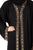 Crepe fabric black abaya with Swarovski crystal design and hijab / sheila by Hanayen