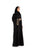 Hanayen Black Crepe Abaya Embellished with Crystals