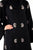 Hanayen Black Crepe Abaya With Embroidery Design