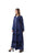 Hanayen Blue Abaya With Floral Design