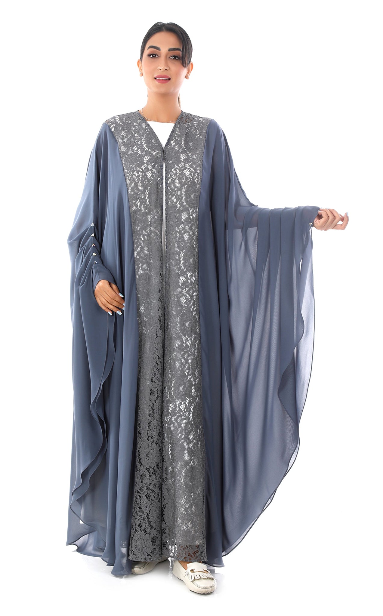 POV: you found the prettiest double chiffon abaya color😍❤️‍🔥 NEW IN‼️  PRICE:42,000 $56 DESCRIPTION: -DUBAI ABAYA -OP
